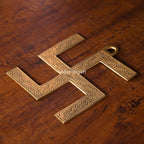 Brass Swastik Wall Hanging (6.5 Inch) Vedansh Craft