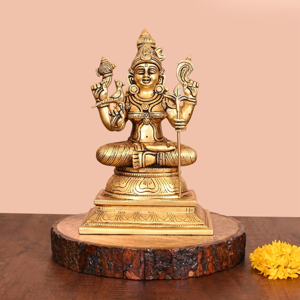 Brass Rajarajeshwari Devi Idol (10 Inch) Vedansh Craft