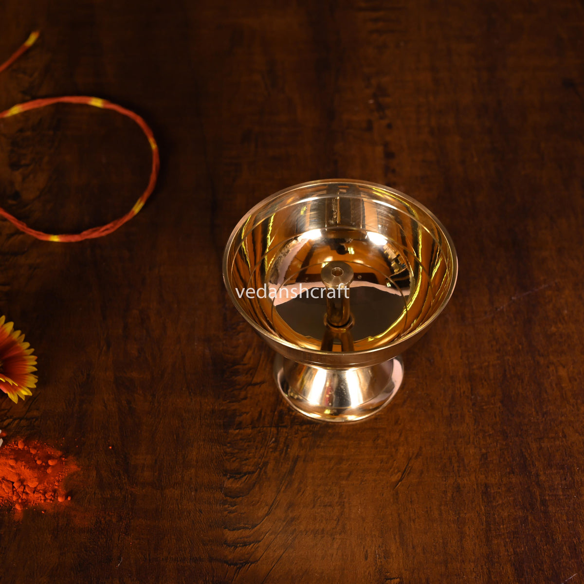 Brass Akhand Diya (2 Inch) Vedansh Craft