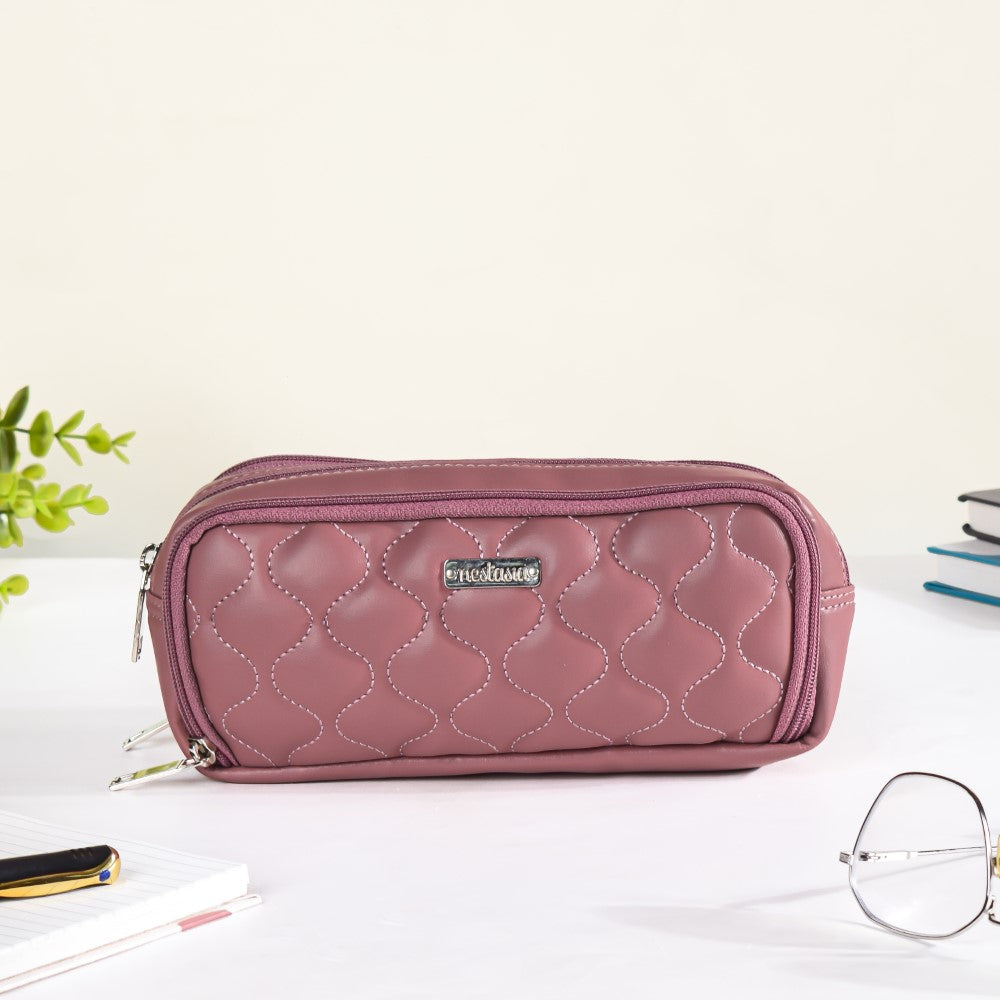 Stationery Storage Pouch Pink Nestasia