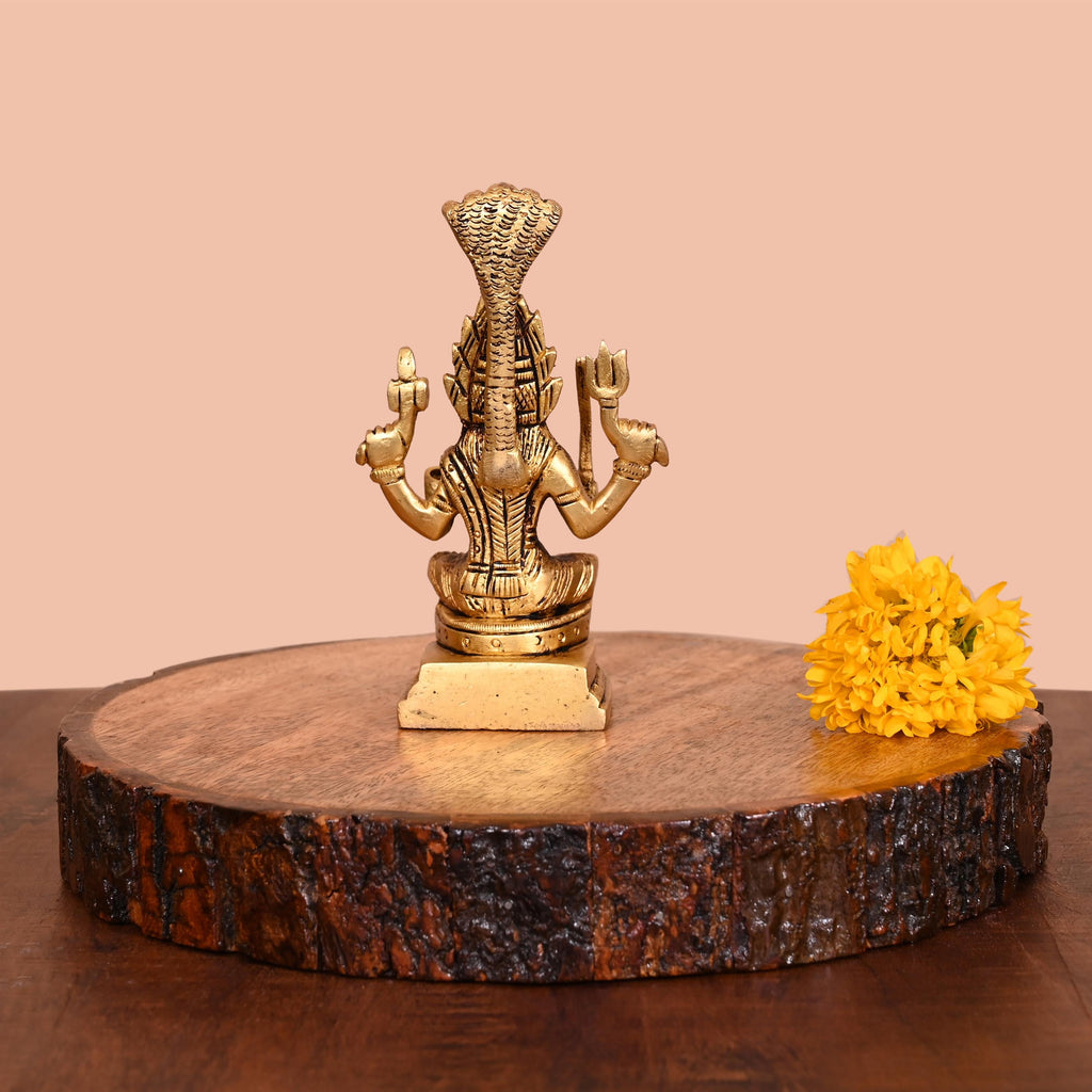 Brass Sitting Karumari Amman Idol (5.5 Inch) Vedansh Craft