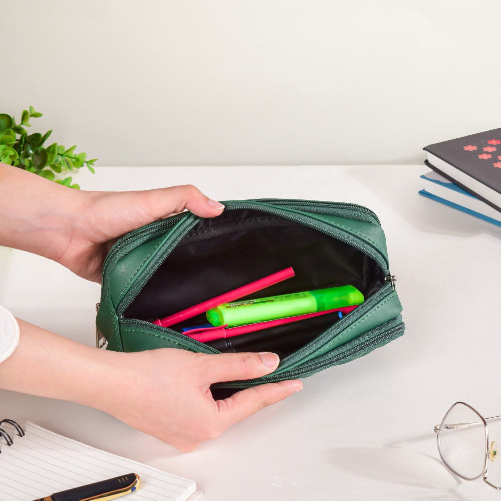 Multipurpose Pen Pouch Green Nestasia
