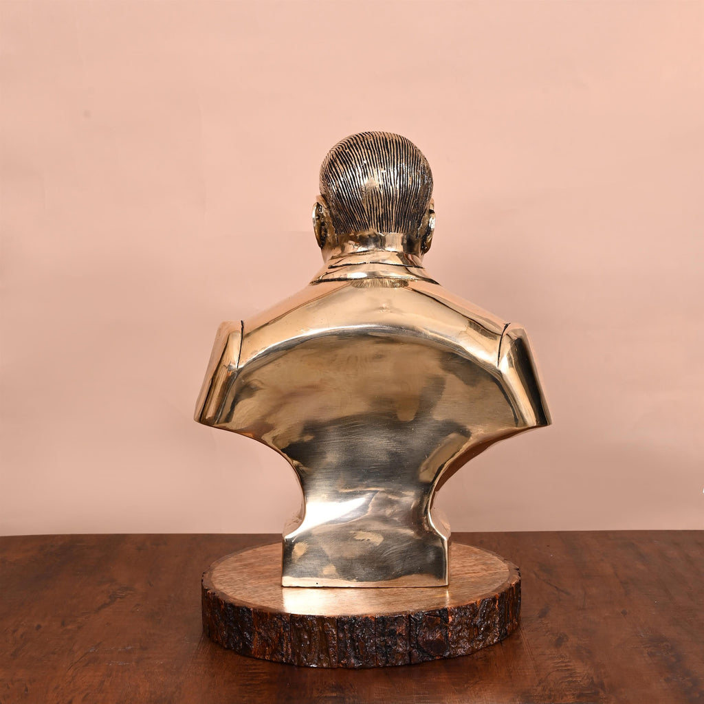 Brass Bhimrao Ambedkar Bust Statue (14 Inch) Vedansh Craft