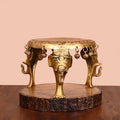 BRASS STOOL WITH HANGING BELLS (6.2 INCH) Vedansh Craft