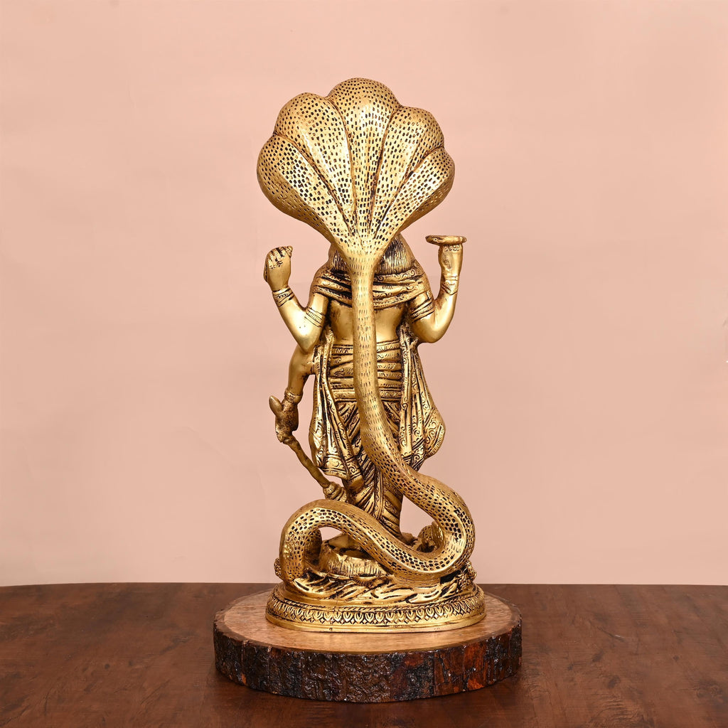 Brass Standing Lord Vishnu Idol (17 Inch) Vedansh Craft