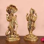 Brass Standing Vishnu Lakshmi Set Vedansh Craft
