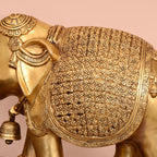 Brass Royal Elephant Statue (16 Inch) Vedansh Craft