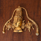 Brass Tirupati Balaji/Venkateshwar Face Wall Hanging (12 Inch) Vedansh Craft
