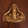 Brass Tirupati Balaji/Venkateshwar Face Wall Hanging (8.5 Inch) Vedansh Craft