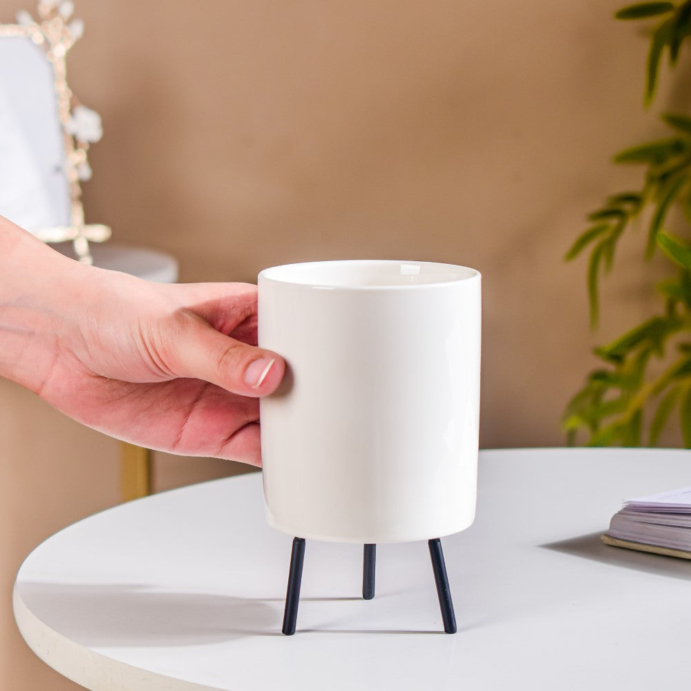 White Porcelain Table Planter Nestasia