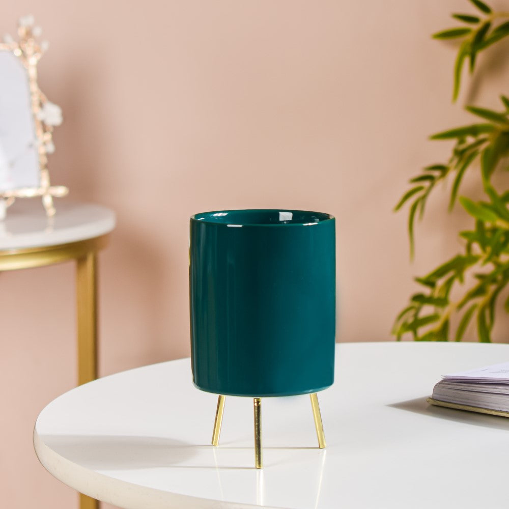 Green Porcelain Table Planter Nestasia