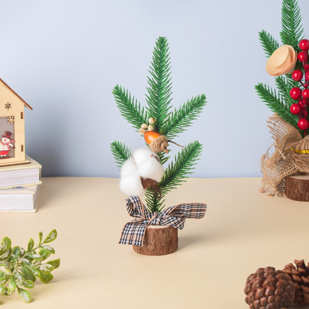 Acorn Cotton Christmas Table Decor 10 Inch Nestasia