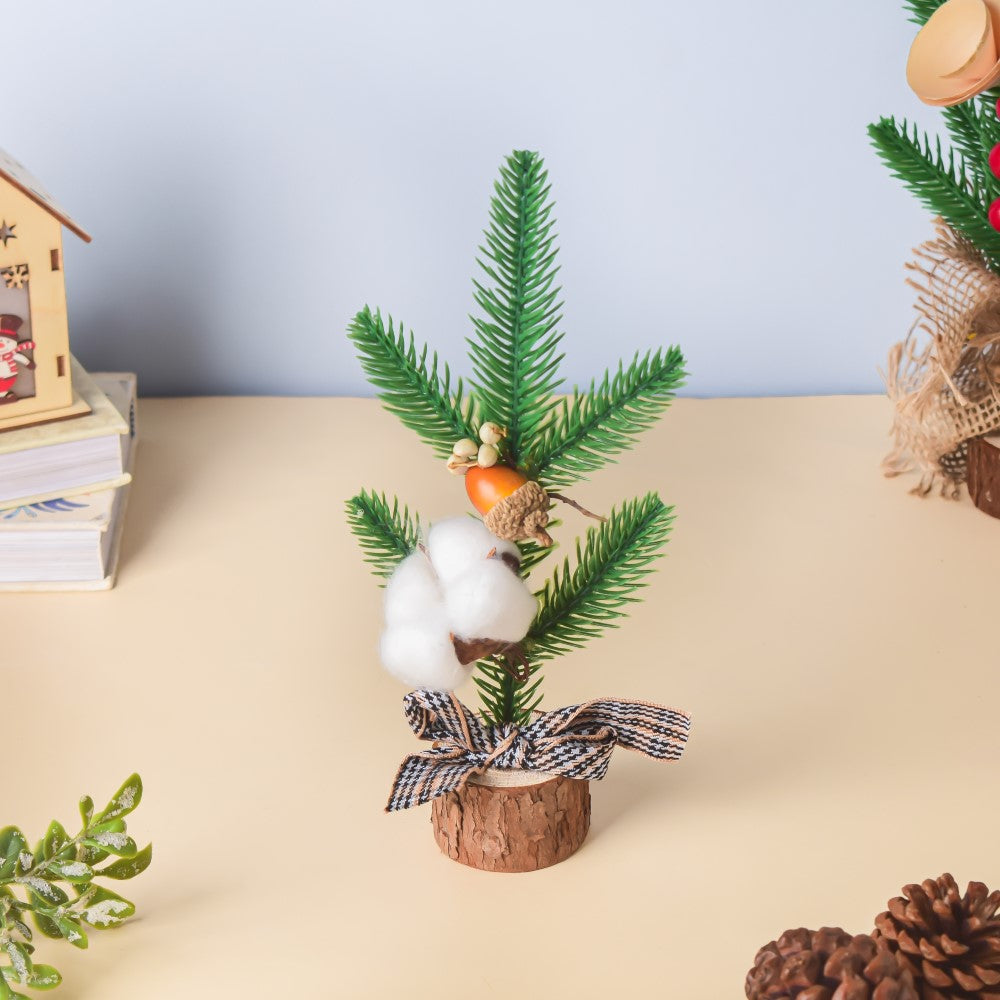 Acorn Cotton Christmas Table Decor 10 Inch Nestasia