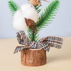Acorn Cotton Christmas Table Decor 10 Inch Nestasia