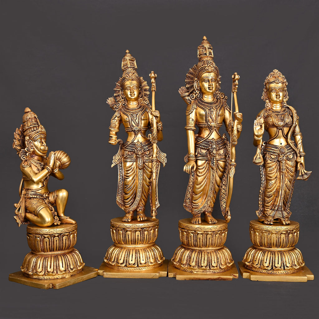 Brass Ram Darbar Statue Set (24.5 Inch) Vedansh Craft