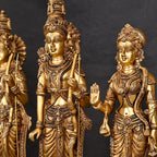 Brass Ram Darbar Statue Set (24.5 Inch) Vedansh Craft