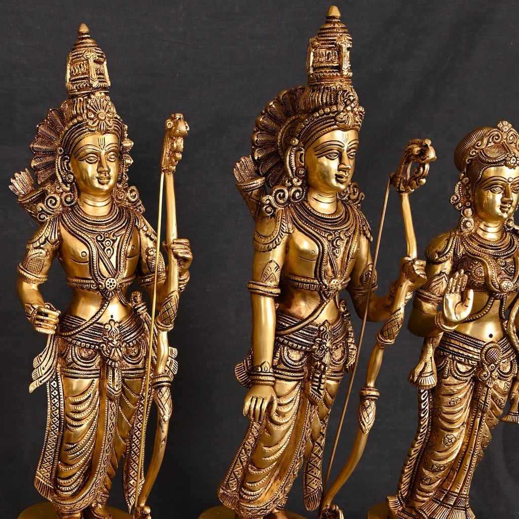 Brass Ram Darbar Statue Set (24.5 Inch) Vedansh Craft