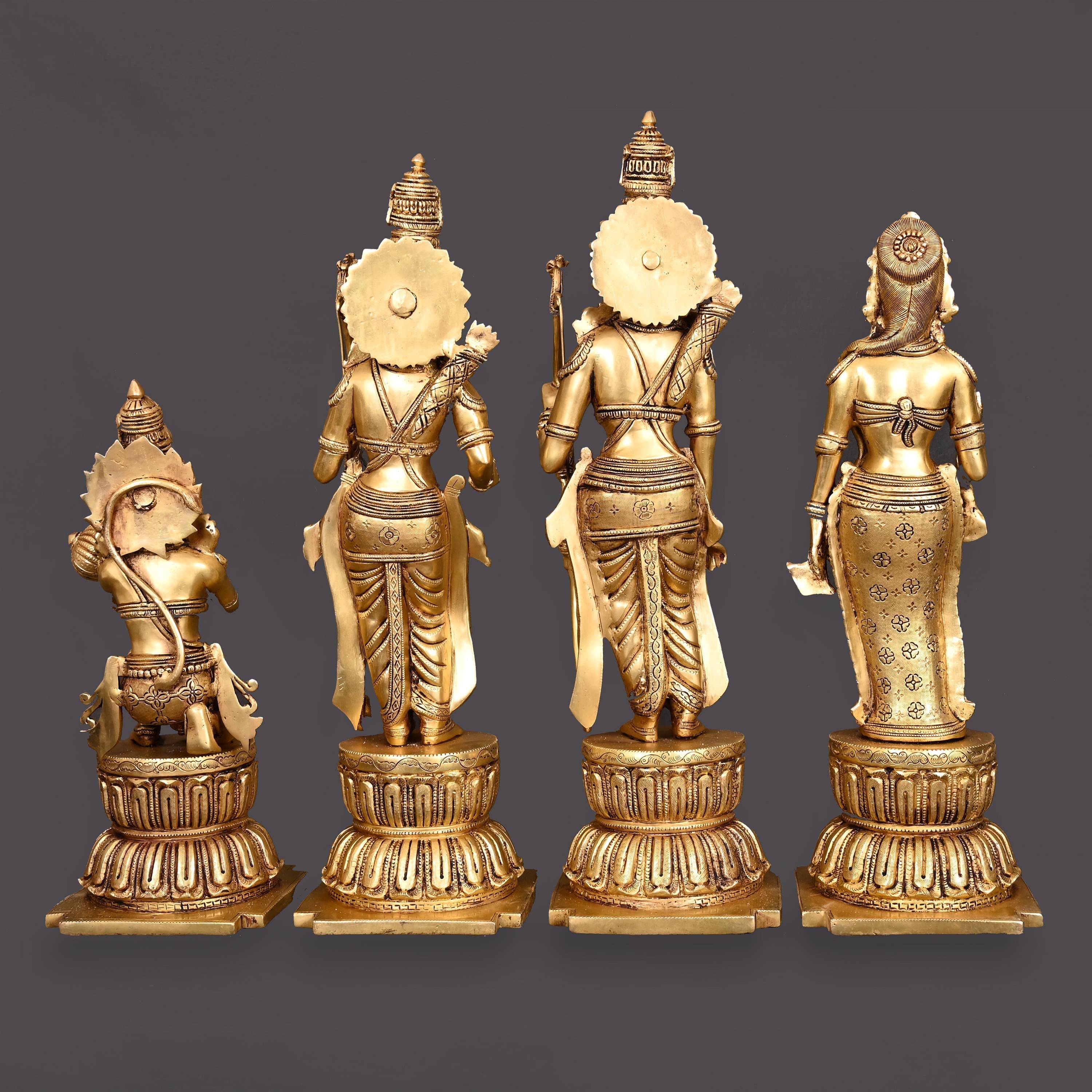 Brass Ram Darbar Statue Set (24.5 Inch) Vedansh Craft