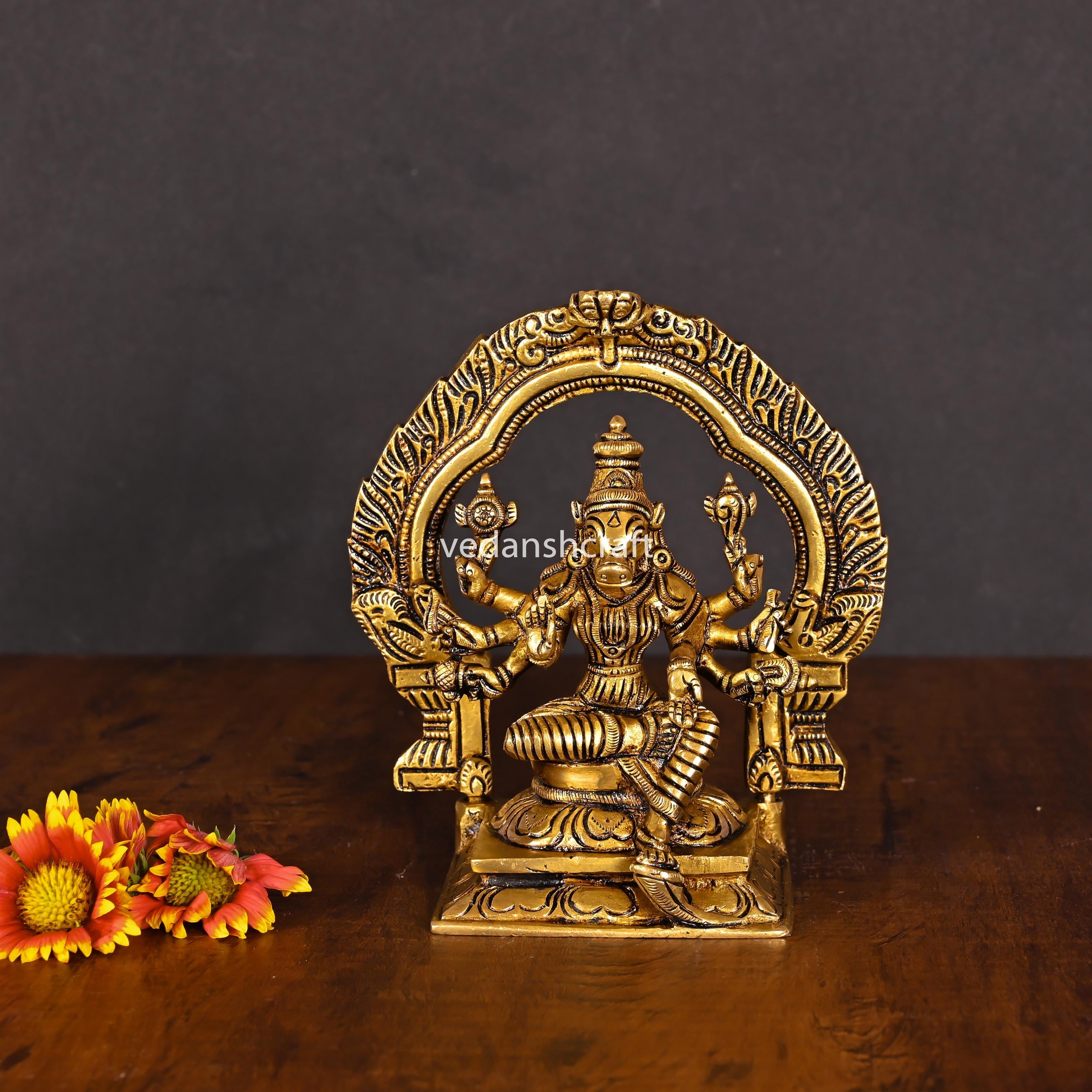 Brass Superfine Varahi Devi Idol (5.5") Vedansh Craft