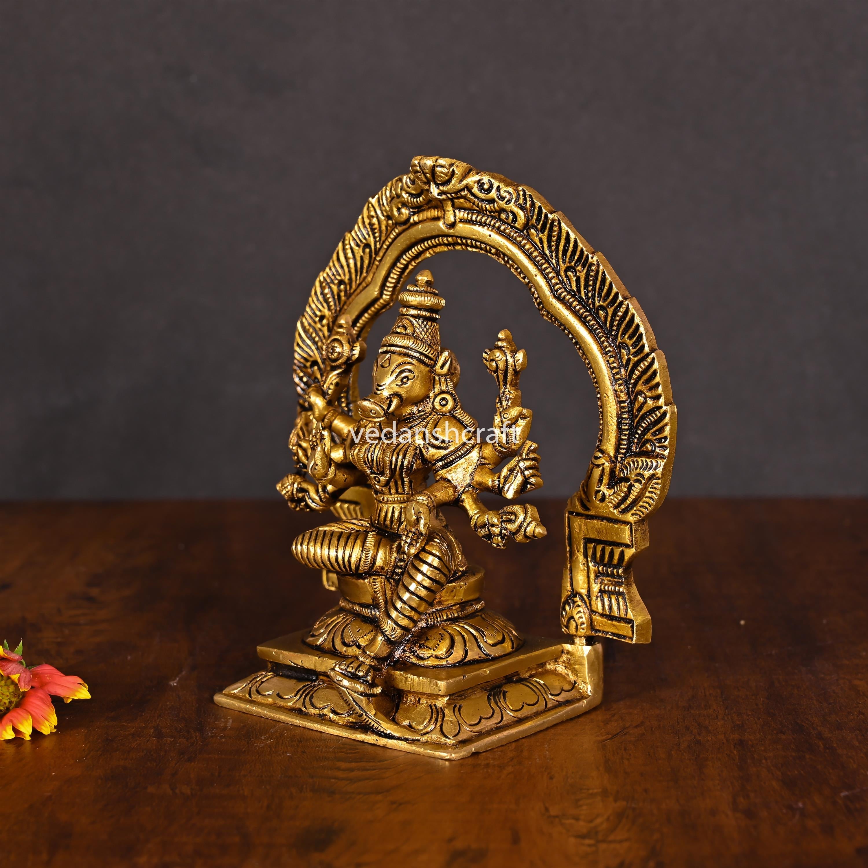 Brass Superfine Varahi Devi Idol (5.5") Vedansh Craft