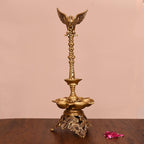 Brass Superfine Parrot Long Lamp (21 Inch) Vedansh Craft