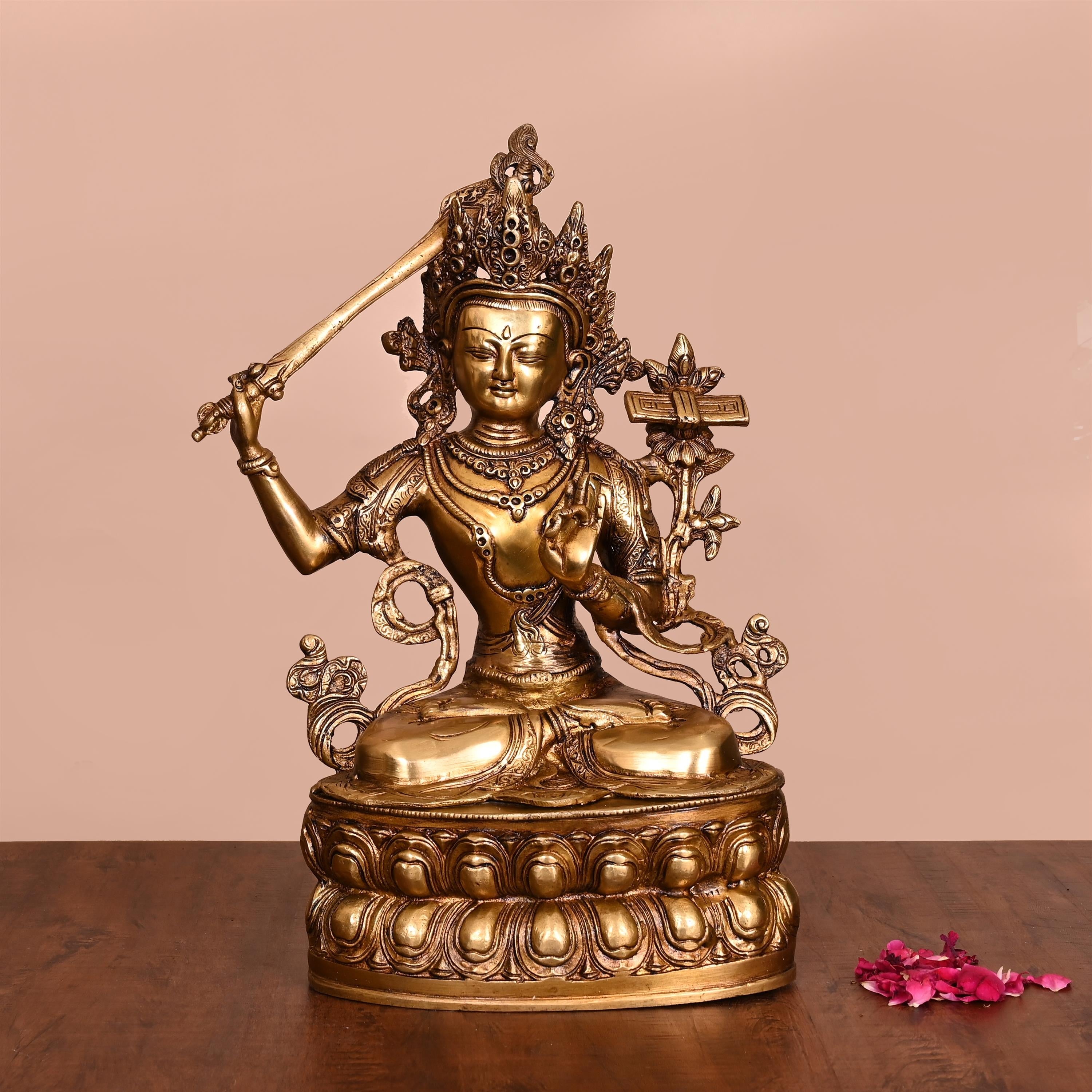 Brass Tara Devi Idol (14 Inch) Vedansh Craft
