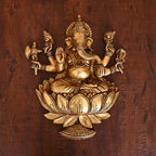 Brass Lord Ganesha Wall Hanging (13 Inch) Vedansh Craft