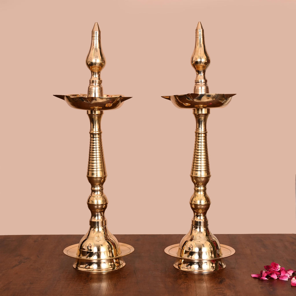 Brass Samai/Lamp Pair Vedansh Craft
