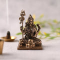 Brass Handcrafted Sitting Lord Shiva with Shivling Lightweight Idol (3.5 Inch) Vedansh Craft