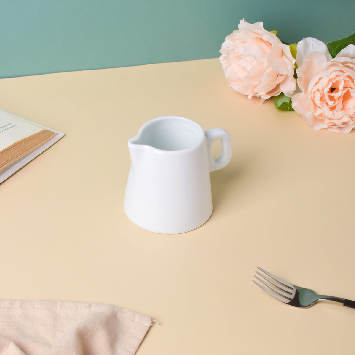 Riona Ceramic Mini Milk Pot White Nestasia