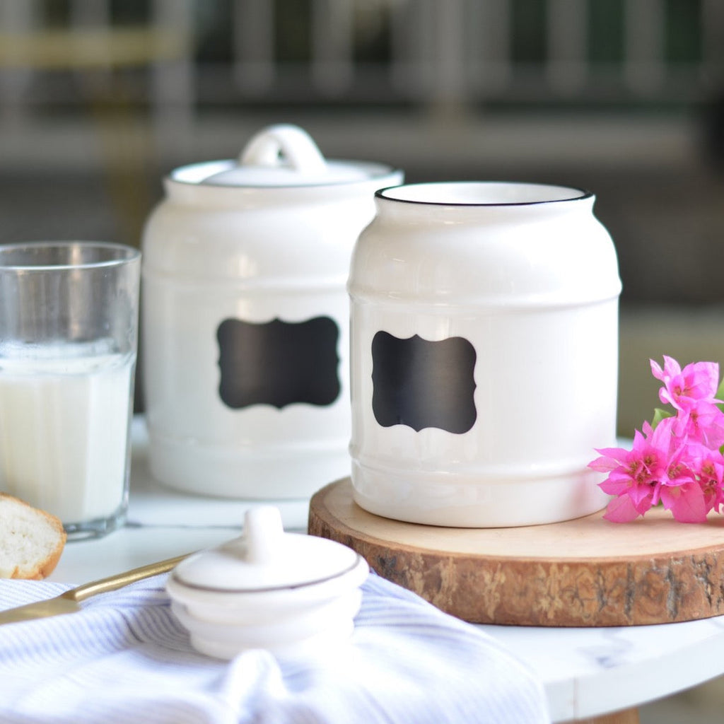Airtight Jars Black Nestasia