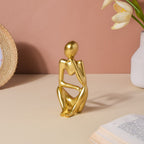 Gold Sitting Showpiece Thinking Nestasia