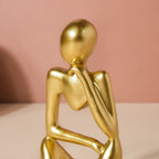 Gold Sitting Showpiece Thinking Nestasia
