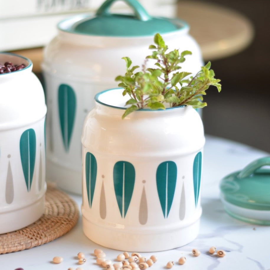 Airtight Jars Green Nestasia