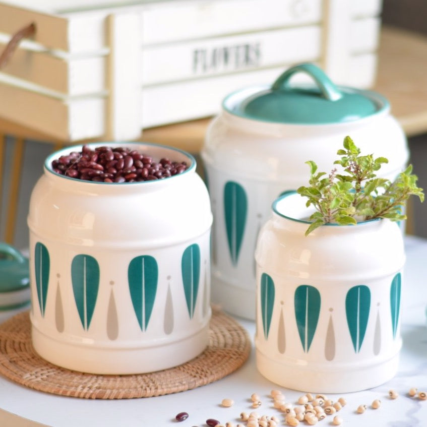 Airtight Jars Green Nestasia