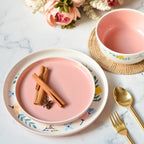Pink Floral Plates Nestasia