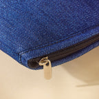 Denim Vanity Bag Set Of 3 Nestasia