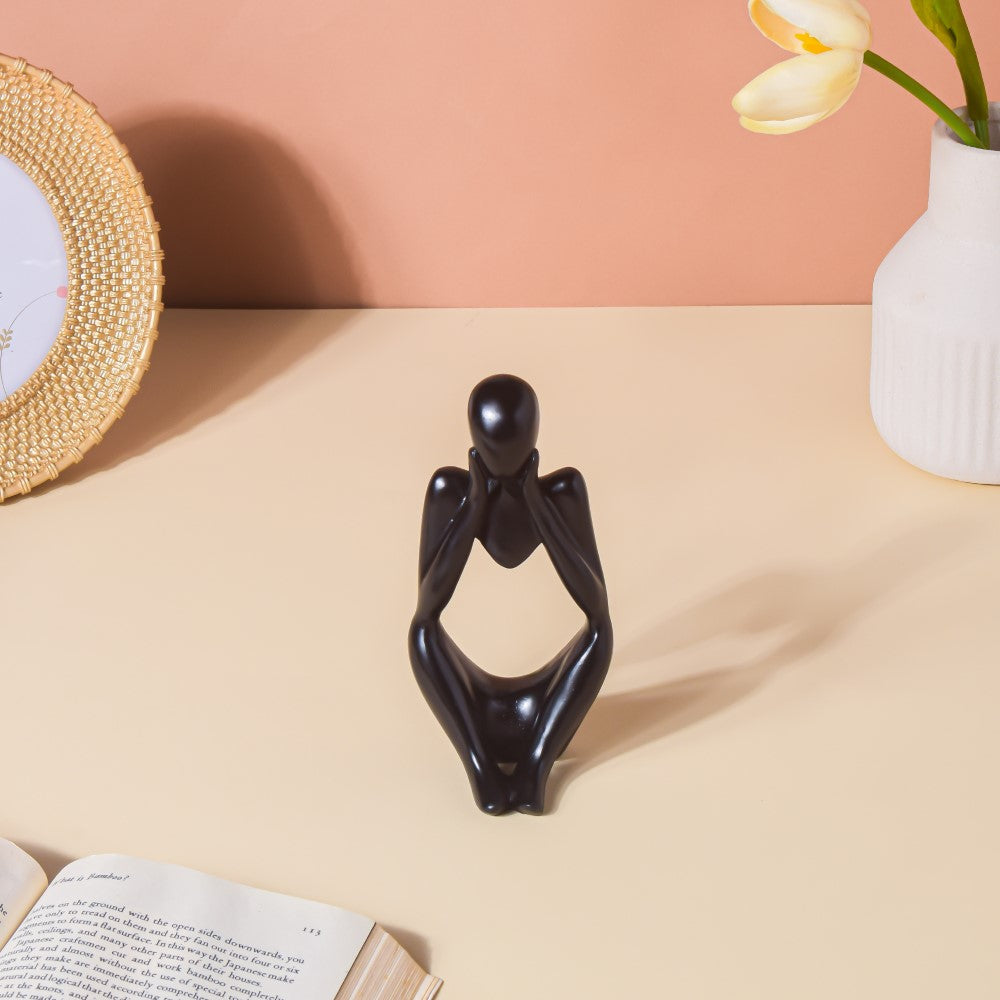 Black Sitting Showpiece Nestasia