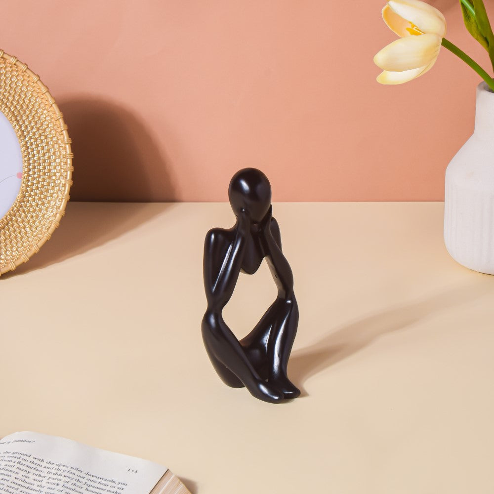 Black Sitting Showpiece Nestasia