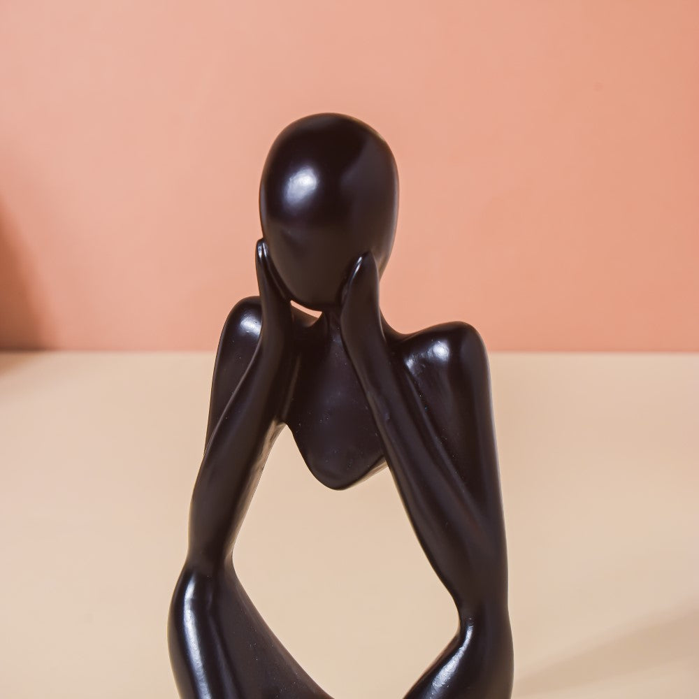 Black Sitting Showpiece Nestasia