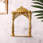 Brass Temple Frame Wall Hanging (10 Inch) Vedansh Craft
