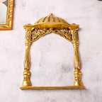 Brass Temple Frame Wall Hanging (10 Inch) Vedansh Craft