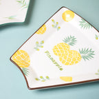Pineapple Ceramic Snack Plate 8 Inch Nestasia