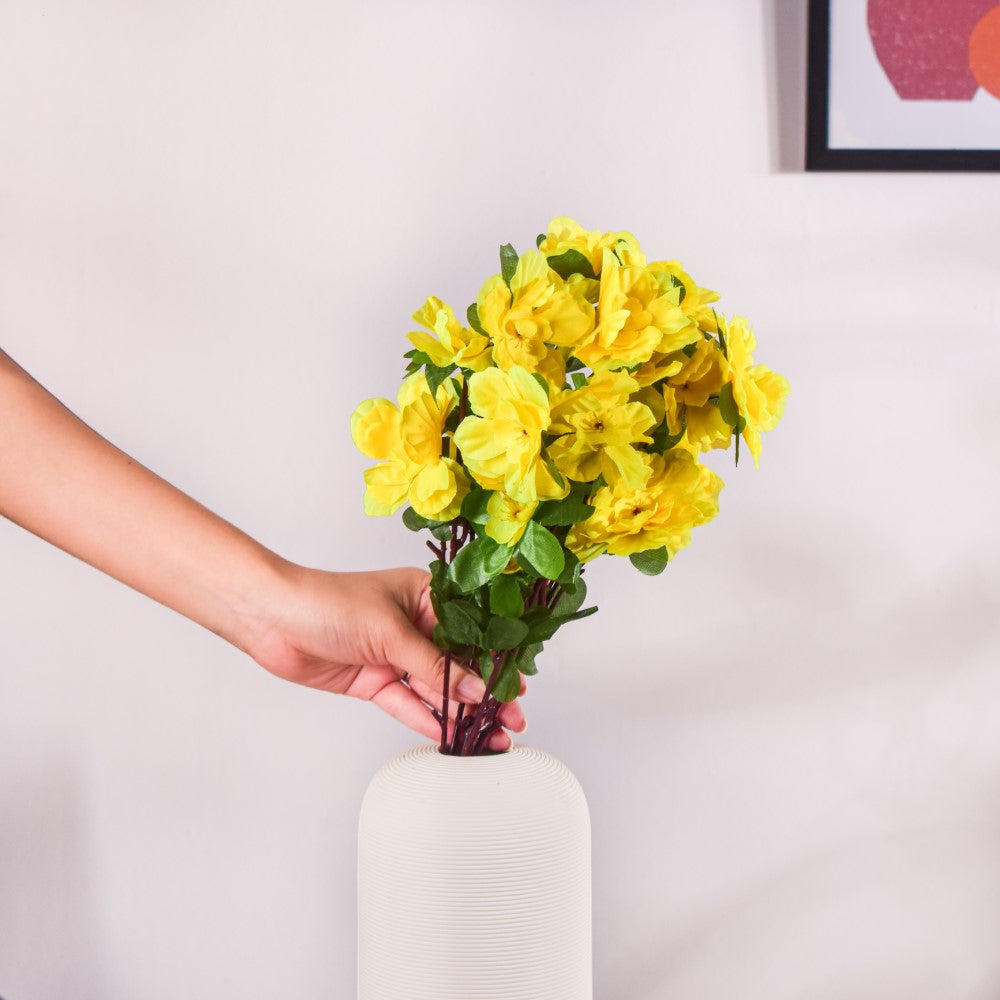 Camellia Flower Bouquet Yellow Set Of 2 Nestasia