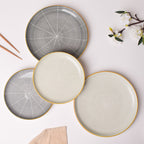 Willow Light Grey Breakfast Plate 8 inch Nestasia