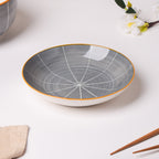 Willow Dark Grey 22 Piece Pasta Set For 6 Nestasia