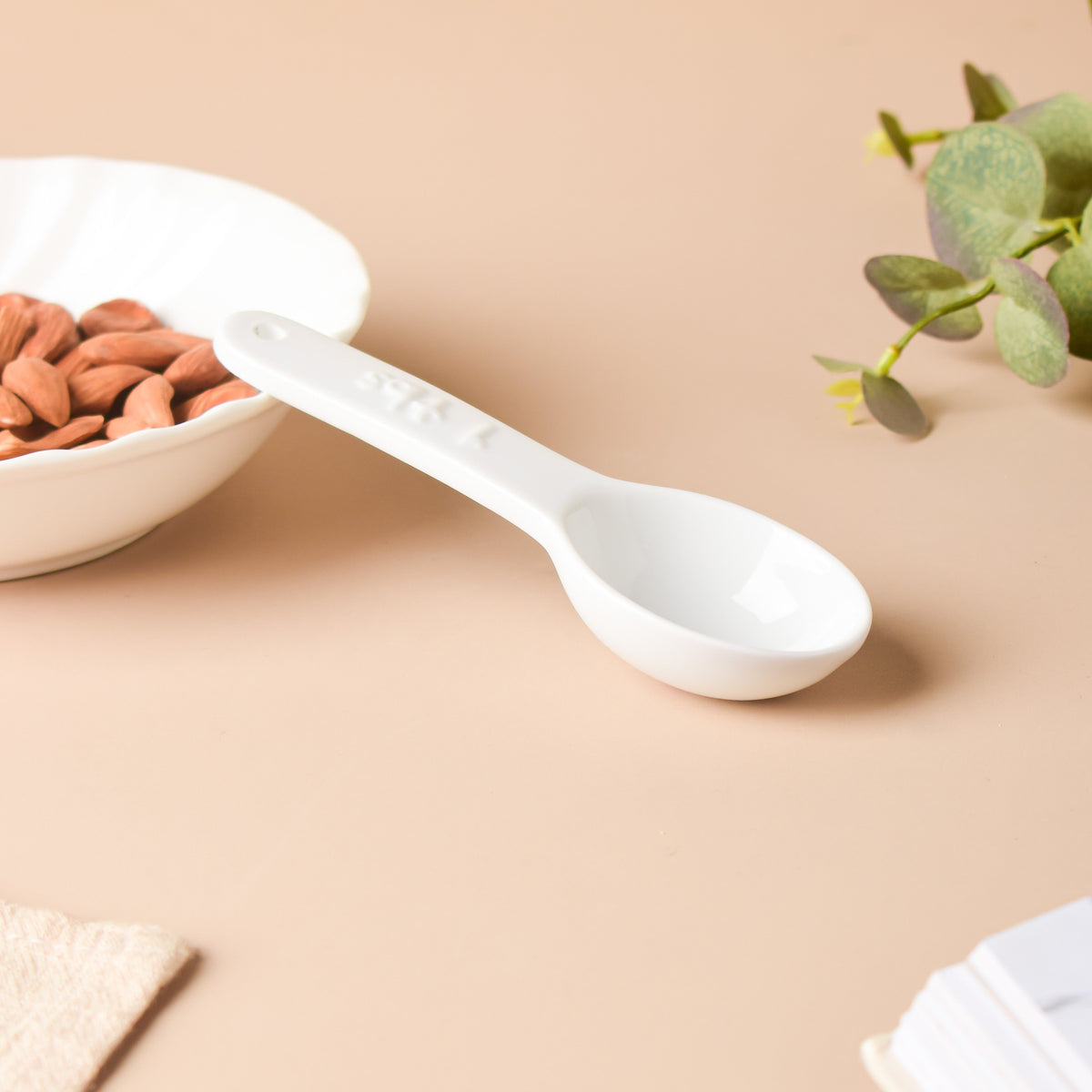 Riona Ceramic Teaspoon White Nestasia