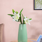 Artificial Lily Stem White Set Of 2 Nestasia