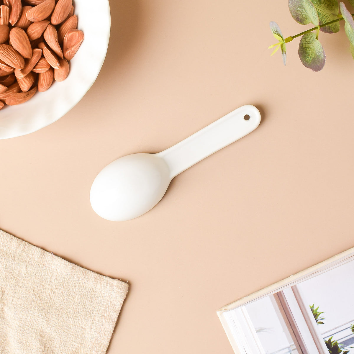 Riona Ceramic Teaspoon White Nestasia