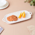 Riona Baking Tray With Handle White 10 Inch Nestasia